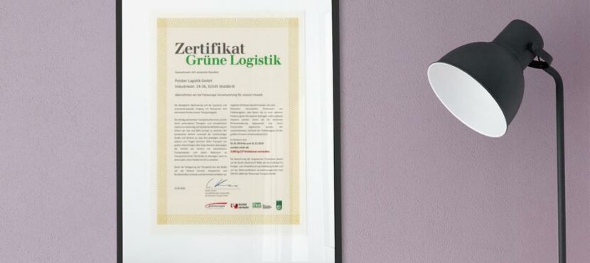 Zertifikat Grüne Logistik