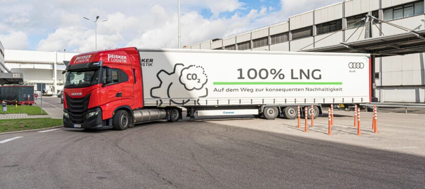 Peisker Logistik setzt LNG-angetriebene Lkws für die Audi AG ein